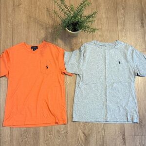 ((2 PIECE)) POLO RALPH LAUREN SHORT SLEEVE TEE BUNDLE BOYS SIZE 10/12